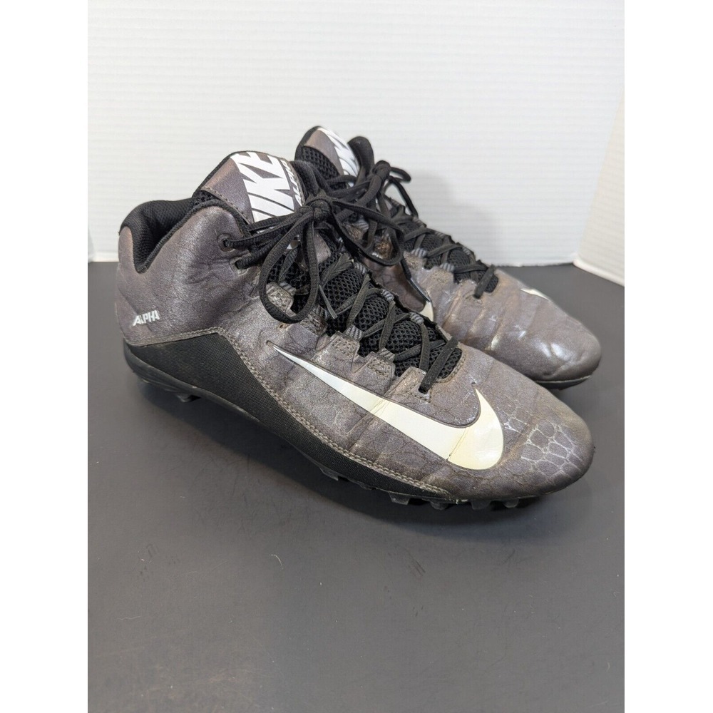 Nike Calvin Johnson CJ3 Flyweave Elite TD Black Sz 12 Football Cleat 725226-010